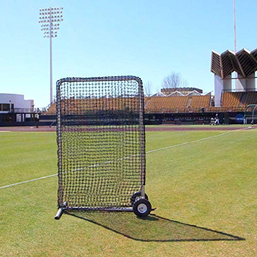 Cimarron Sports Outdoor Practice 4x6#84 Premier Safety Net and Frame with Wheels