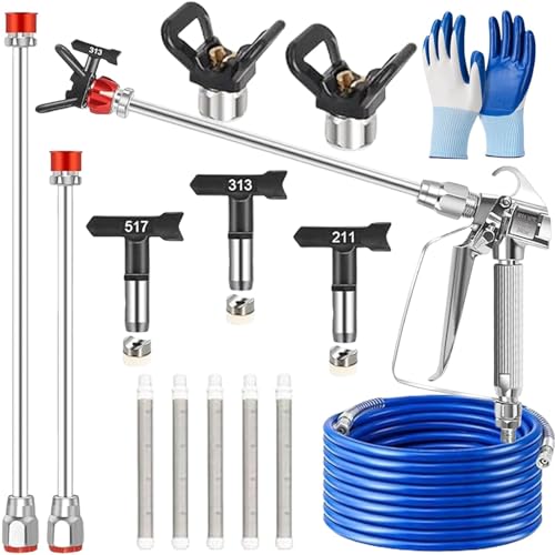 16 Pcs Airless Paint Sprayer Gun Kit