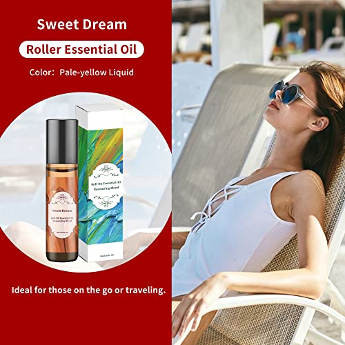 6Pcs Essential Oil Rollerball Set – Sweet Dream, Campanula Floral, Feel Good, Romantic & Warm, Energy, Fresh Summer - Essential Oil Blend, Pre-Diluted, Aromatherapy Essential Oil Set #TOP6