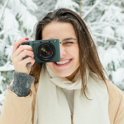Funda de silicona suave para cámara Sony Alpha 6700 verde miniatura 6