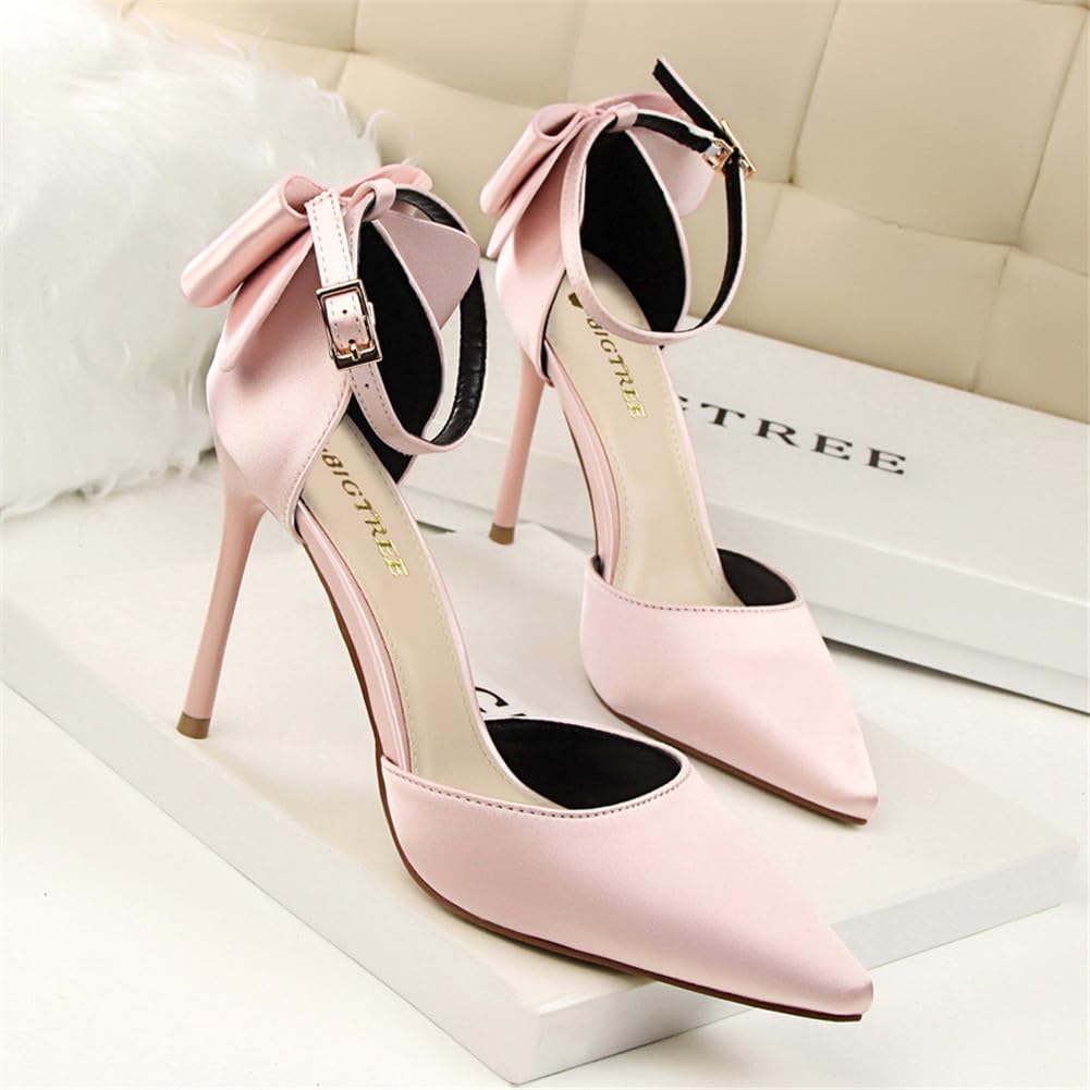 Zapatos de Tacón de Aguja Puntiagudo Punta Cerrada Diseño Elegante Modo para Fiesta y Boda para Mujer 10 CM