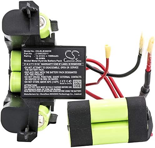 Cameron Sino Battery for Electrolux 900273700, 900273702, 900273731, 900273741, 900273746, 900273757, ERGO01, ERGO02, ZB02ER, ZB3001, ZB3002, ZB3003 1500mAh