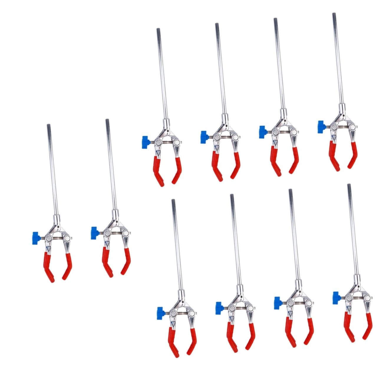 5 Sätze Laborzubehör 3-zacken-klemme Labor Reagenzglasklemme 3-finger-klemme 3-polige Laborklemme Flaschenklemme Für Das Labor Flasche Clip Rostfreier Stahl 2 Stück * 5