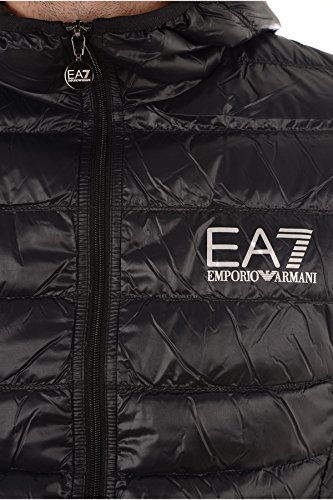 EA7 Para Homem. 8NPB02_PN29Z Casaco Acolchoado DobráVel Com Capuz Core Identity, Preto (Xxl), Casual, Poliamida, Manga Comprida - 3