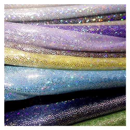 Tissu pailleté d'exception reflets multicolores polyester 150cm - 7