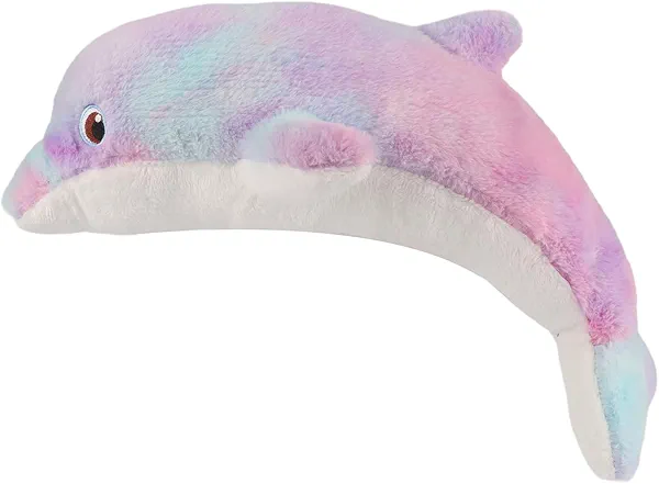 unsnurnoch Pink Dolphin Stuffed Plush Toy, 20" Cute Plushie Dolphin Stuffed Sea Animal Soft Hug Pillow Colorful Gift for Girls Kids Sisters Teens Lovers