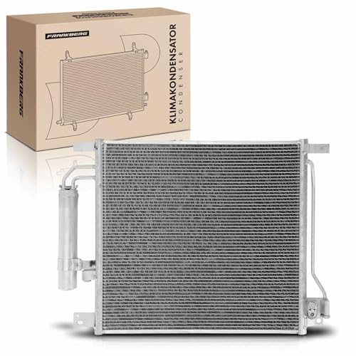 Frankberg Condenseur de Climatisation Compatible avec Juke F15 1.2L-1.6L 2010-Aujourd'hui Juke Van F15 1.6L 2014-Aujourd'hui Pulsar Hatchback C13 1.2L 1.5L 2014-Aujourd'hui Remplacer# 92100BA61A