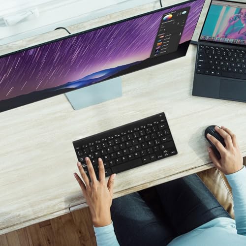 Teclado ratón inalámbrico latino, combo duradero para aprendizaje 3