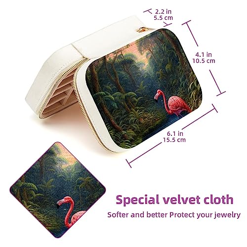Boîte à bijoux en velours de qualité avec fermeture éclair durable