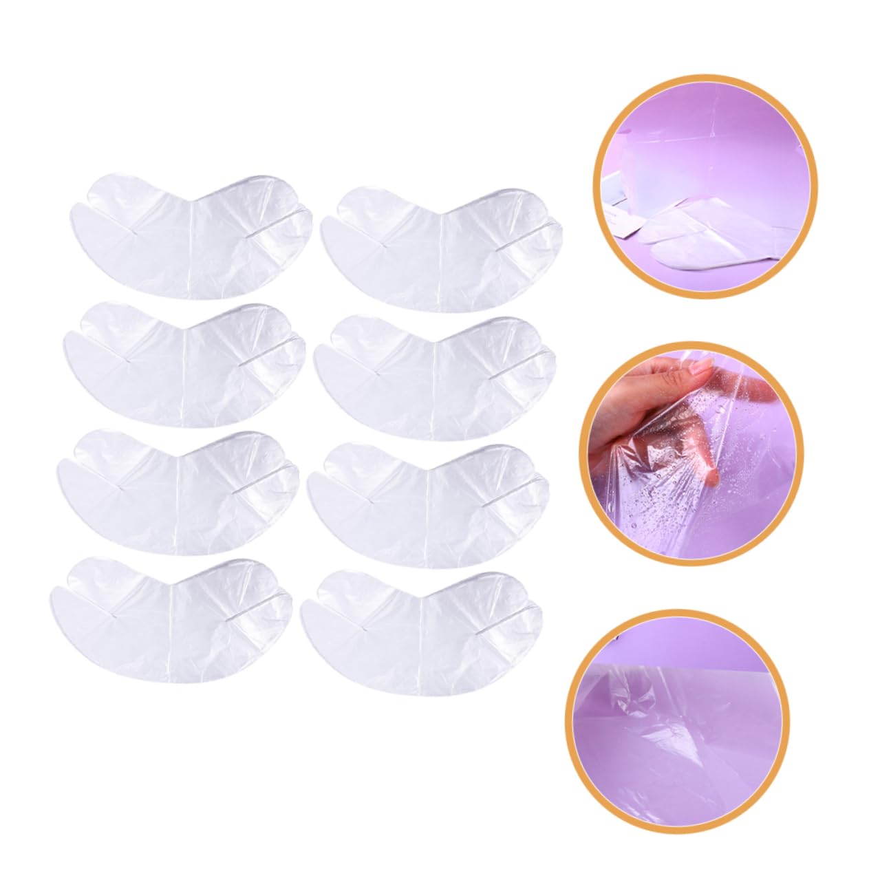 Vaguelly 200pcs Disposable Neck Mask Sheets PE Moisturizing Skin Care