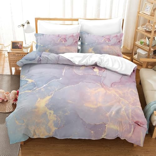 Housse pour couette durable en microfibre de qualité supérieure avec sa texture marbre