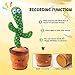 Dancing Cactus Smart Toy, Bluetooth Rechargeable Talking Singing Mimicking Repeating Cactus Mimic Toy Gifts for Baby