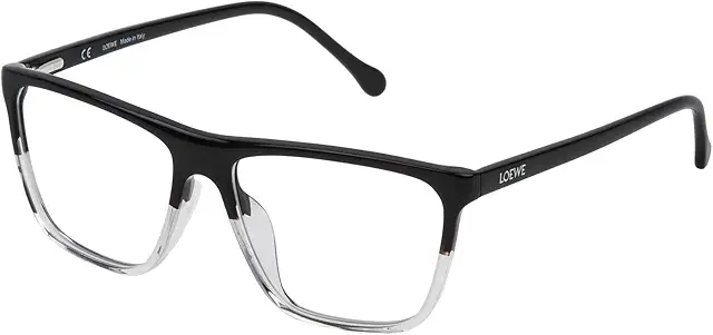 LOEWE Gafas de Vista VLWA16M530Z50 Black+Crystal 55 mm Unisex