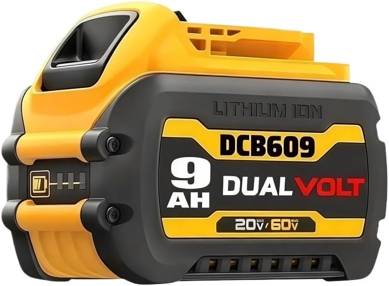 LINGYUE DCB609 9.0Ah Lithium Ion Battery - Compatible with Dewalt 20V/60V Flex-Volt MAX DCB612 DCB615 DCB200 DCB180 DCB182 Cordless Power Tool Packs(2PACK)