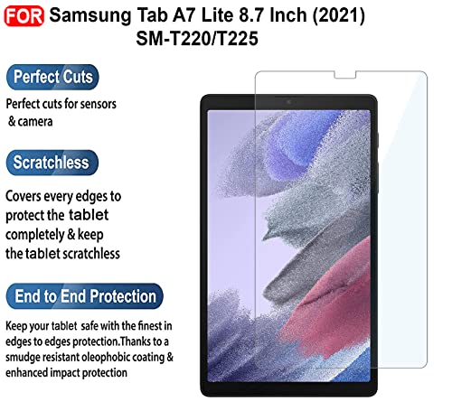 CEDO Samsung Tab A7 Lite (8.7 inch) Tempered Glass | Screen Protector Clear Tempered Glass for Samsung Galaxy Tab A7 Lite (8.7 inch) - SM-T220 / T225 (2021) 3 51DM6Zbk3GL