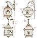 Fancy Bird Cages Set 2 Scrapbooking Laser Cut Chipboard - 4 Piece Set