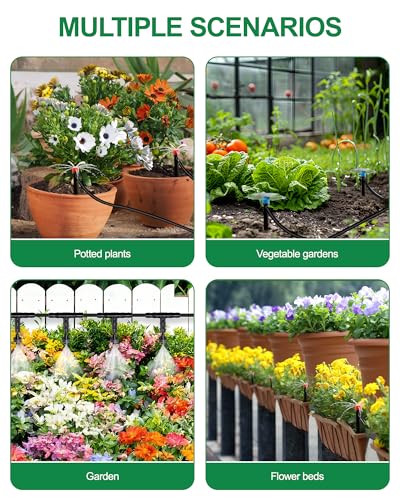 IRRIGARDENER Drip Irrigation System for Garden, 180FT Tubing - image 7