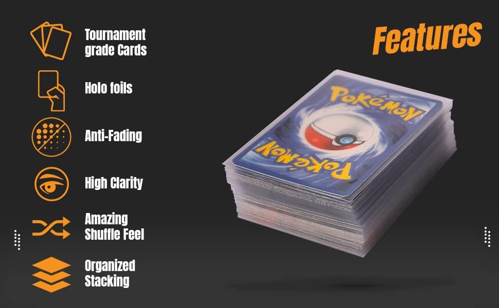 Miniatura 4 de Fundas protectoras para tarjetas de 500 centavos, fundas protectoras para tarjetas, ajuste exacto, fundas transparentes para cartas Pokémon y MTG,
