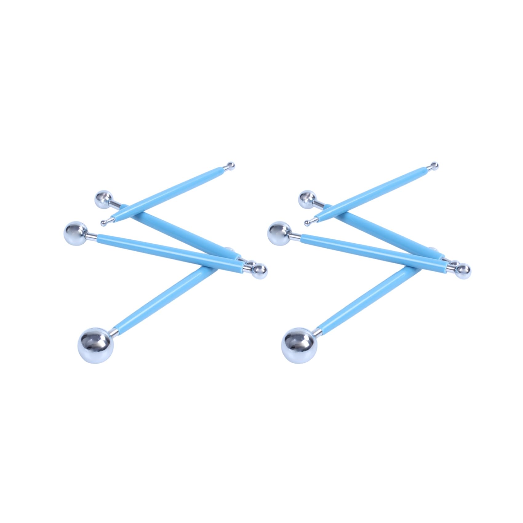 Hndhbfgrt 2X Metal Ball Stylus Clay Ceramics Pottery Sculpting Modeling Tool Set