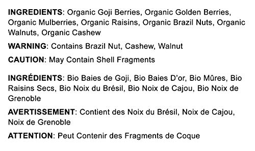 image for Organic Raw Nut and Berry Superfoods Snack Trail Mix by Food to Live (