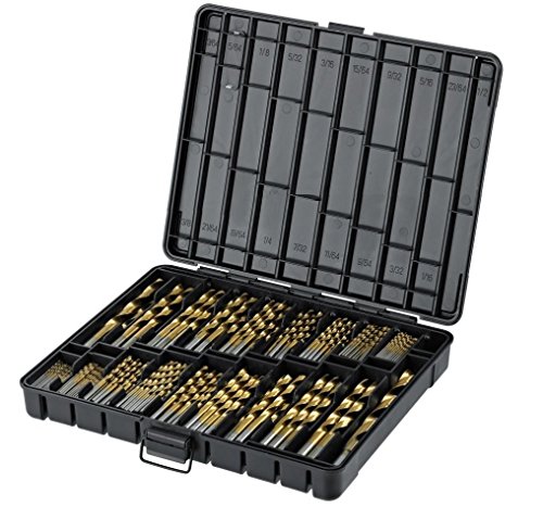 Flash Deals - 40% OFF Titanium Drill Bit Set kit for Metal 240 pieces Coated HSS - From 1/16" up to 1/2 Inch