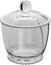 WOLFF - Manteigueira Francesa de Vidro com Tampa 10,5cm x 10,5cm x 11cm - Linha Pearl