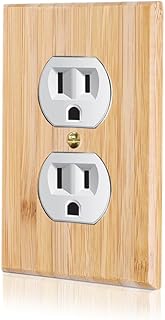 1PC Solid Wood Outlet Covers Raw Wooden Light Switch Plate Decorative Wall Plate Bamboo Quality Light Switch Plate Cover Double Hole Outlet Plate Cover