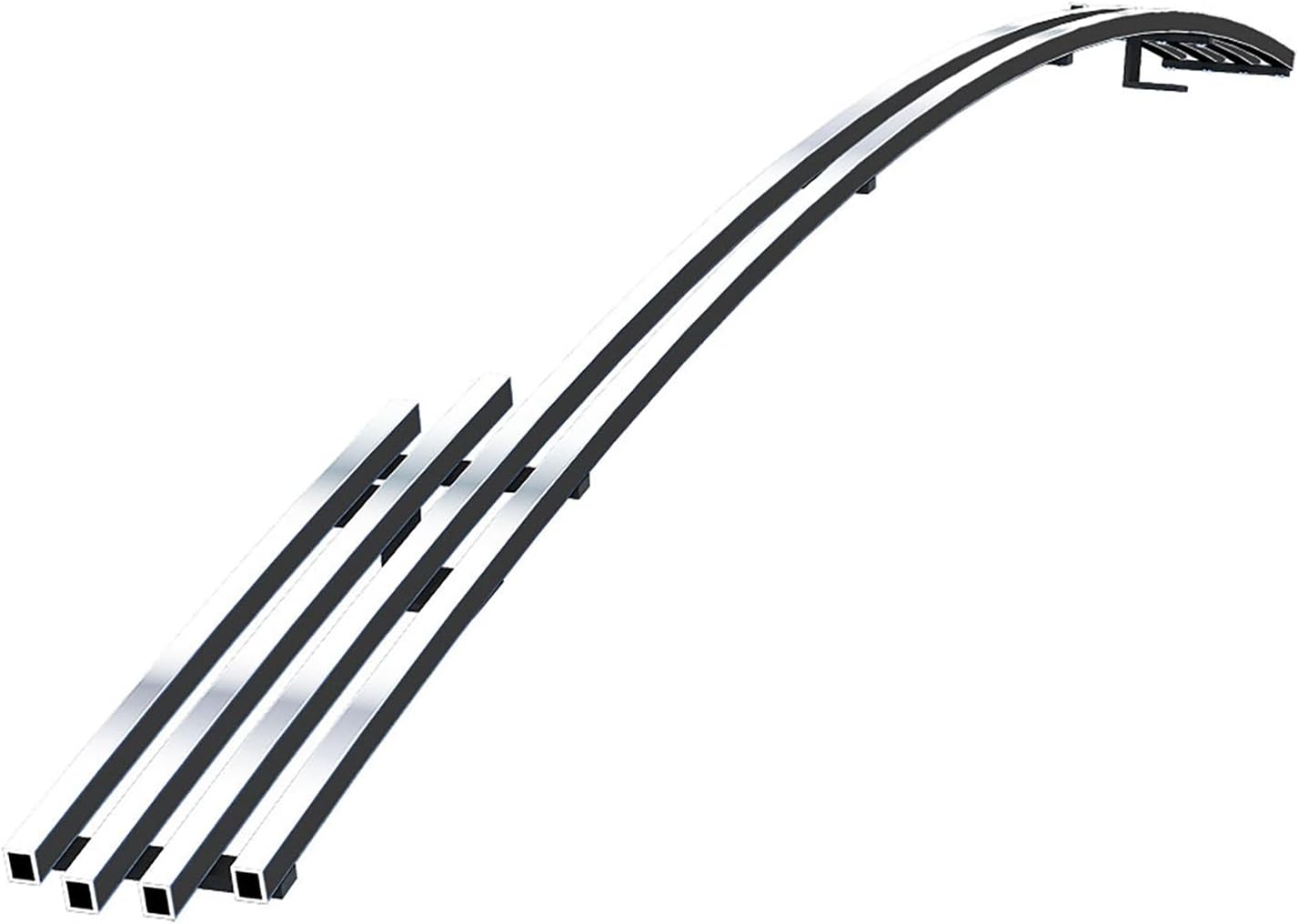 APS Compatible with Dodge Ram 1500 2009-2012 Lower Bumper Stainless Steel SS Chrome Horizontal Billet Front Grill Grille Insert D66725A