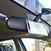 Clear Horizontal Vehicle Parking Permit Pass Hanger Tag Holder - Hangs from Car Rear View Mirror - by Specialist ID, Sold Individually
