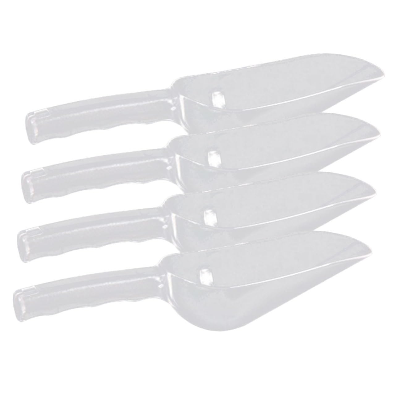 Alipis 2 Sätze Teiliges Kunststoff Für Tierfutter Ergonomisches Design Bruchsicher Vielseitig Für Bar Und Restaurant Futterschaufel Für Haustiere Und Eiswürfel 4 Stücke * 2