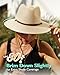 FURTALK Womens Summer Straw Sun Hats Wide Brim Panama Fedora Beach Hat with Wind Lanyard UPF 80+ Beige