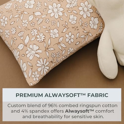 Image of Pobibaby - 2 Pack Premium Toddler Pillowcase - Ultra Soft Jersey Knit - Crib Pillow, Kids Pillow, Travel Pillow Case Cover (Meadow)