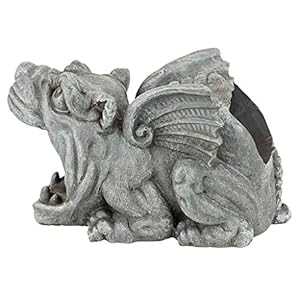 Design Toscano Roland the Gothic Gargoyle Gutter Guardian Rain Downspout Extension Outdoor Statue, 10 Inch Long, Cast Stone Resin, Grey Stone Finish Design Toscano Roland the Gothic Gargoyle Gutter Guardian Rain Downspout Extension Outdoor Statue 10 Inch Long Cast Stone Resin Grey Stone Finish