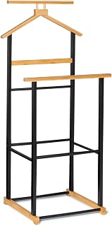 IDMarket - Valet de dormitorio Tom Efecto Madera y metal