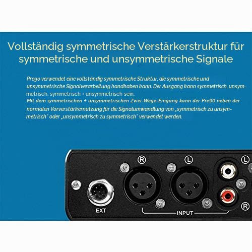 Topping Pre90 Vorverstärker & Ext90 Eingang Extender Hi-Res Audio NFCA Module 2RCA 4XLR Kombination (Schwarz, Pre90)