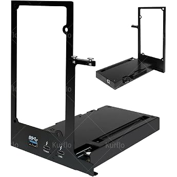 Kurflo Mini eGPU Enclosure with Intel Certified JHL7440 40Gbps Fast Transfer 85W PD Reverse Charge PCIe x16 Multi-OS/Device C