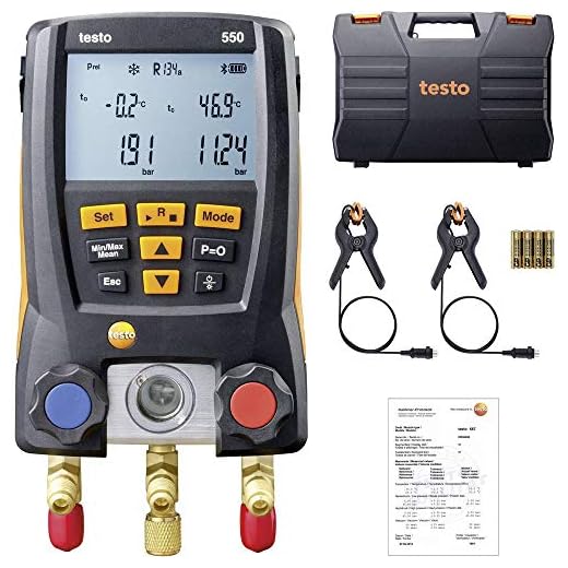Testo 0563 1550 Digital Manifold Kit, Bluetooth Supported