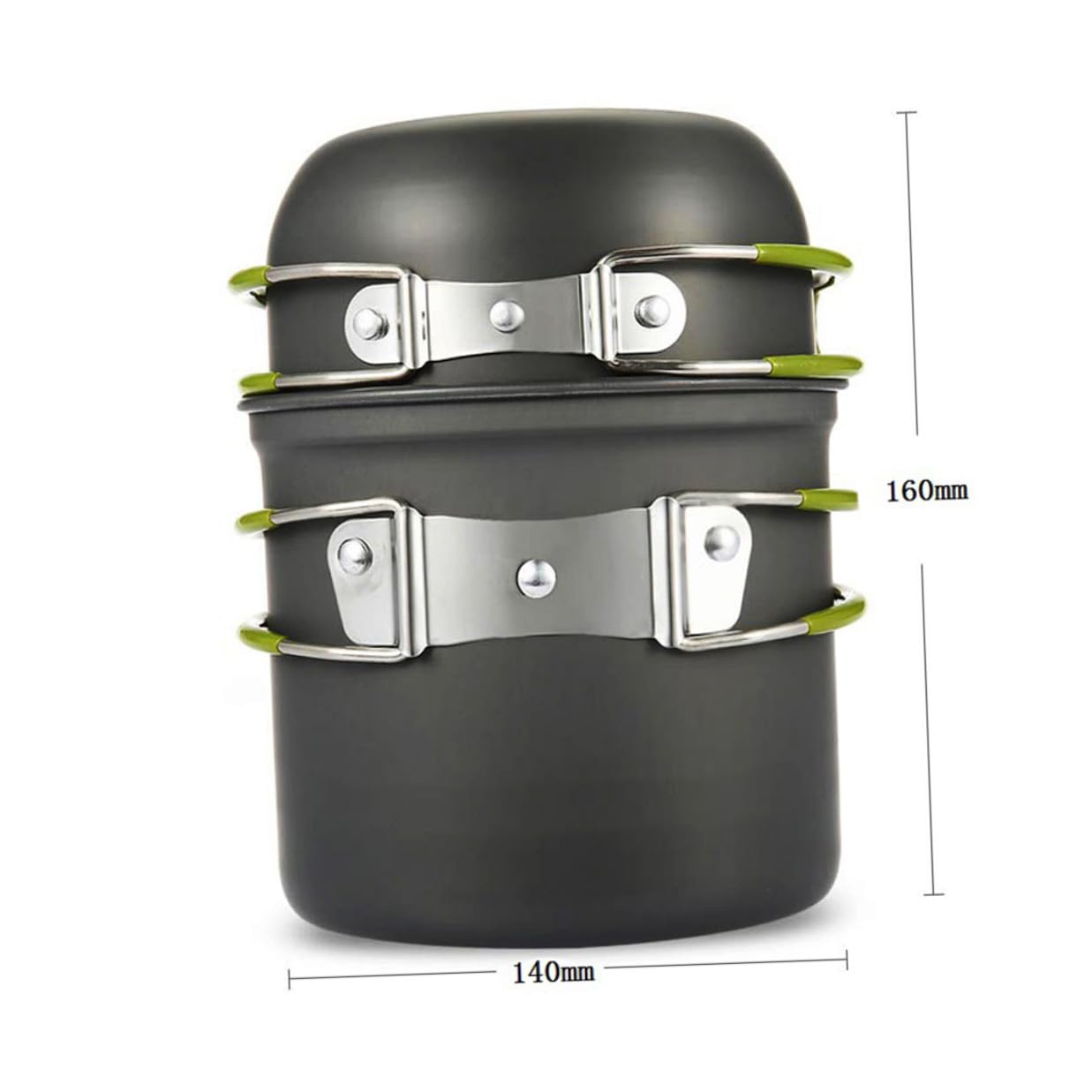 GALPADA Kit de Cocina para Acampar de Utensilios de Ollas Plegables Herramientas Portátiles para Camping para Picnic y Excursiones de Personas