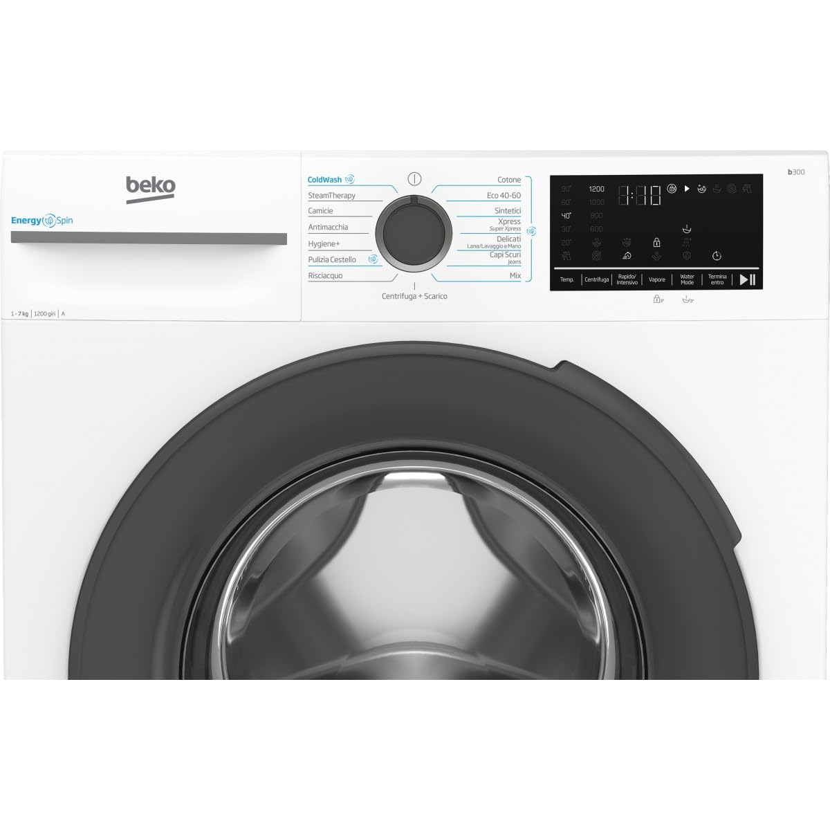 Beko Lavatrice SNELLA 45CM 7KG 1200G A INV DISP VAP OB