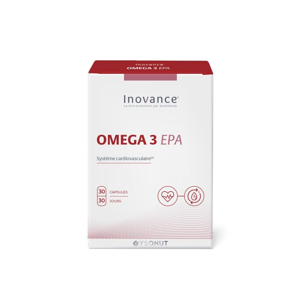 INOVANCE OMEGA 3 EPA 30perlas – complément alimentaire pour une utilisation quotidienne, soutient un mode de vie actif en cas d’usage régulier et convient à ceux qui privilégient des produits efficace