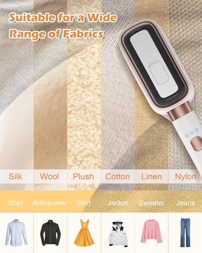 MEIIS Travel Steamer for Clothes, 3 in 1 Portable Handheld Steamer, Steam Iron Wet & Dry Ironing,15s Fast Heat Up, 180° Flip, 1000W Light Mini Steam Iron for Travel and Home (Beige) - Image 6