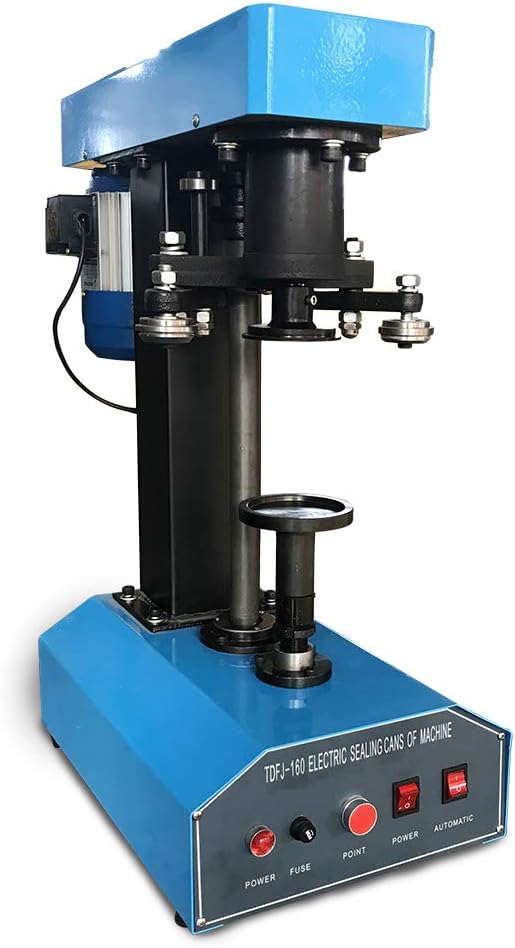 Sumeve Can Sealer 85mm Automatic Tin Sealing Machine 85mm Diameter Mold Tin Can Sealer 110V
