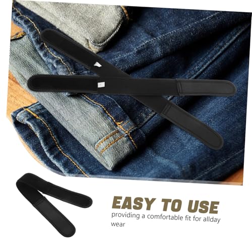 Elastic Women Belt No Buckle Unisex Design for Jeans Comfortable Side Waistband Hook and Loop Fastener3