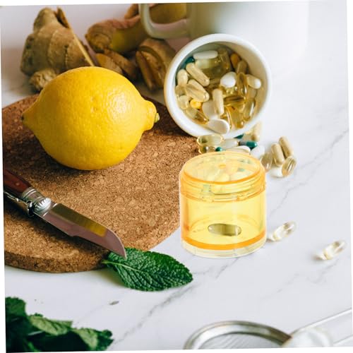 BEBEMOKO Tabletten Wochenbox Aus Hochwertigem Pc-material Stapelbarer Koffer Mit Mehreren Gittern Für Medikamente Organizer Box Tragbarer Behälter Für Reise Und Zuhause Zufälliger Stil