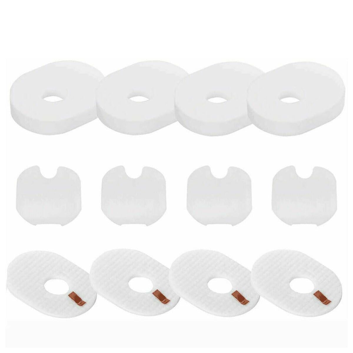 4 set Vacuum Filters Replacement Set for Shark Rocket HV300, CS100, CS110, HV301, HV302, HV303, HV305, HV308, HV310, UV450, 4 Foam Filters + 4 Felt