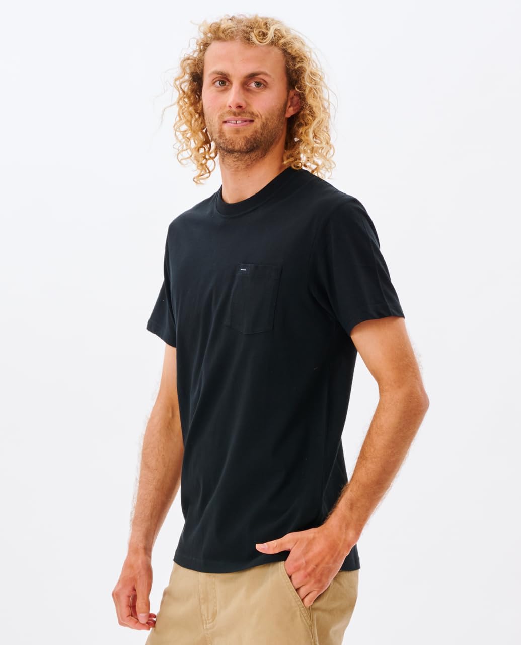 Rip Curl Plain Pocket T-Shirt - Black