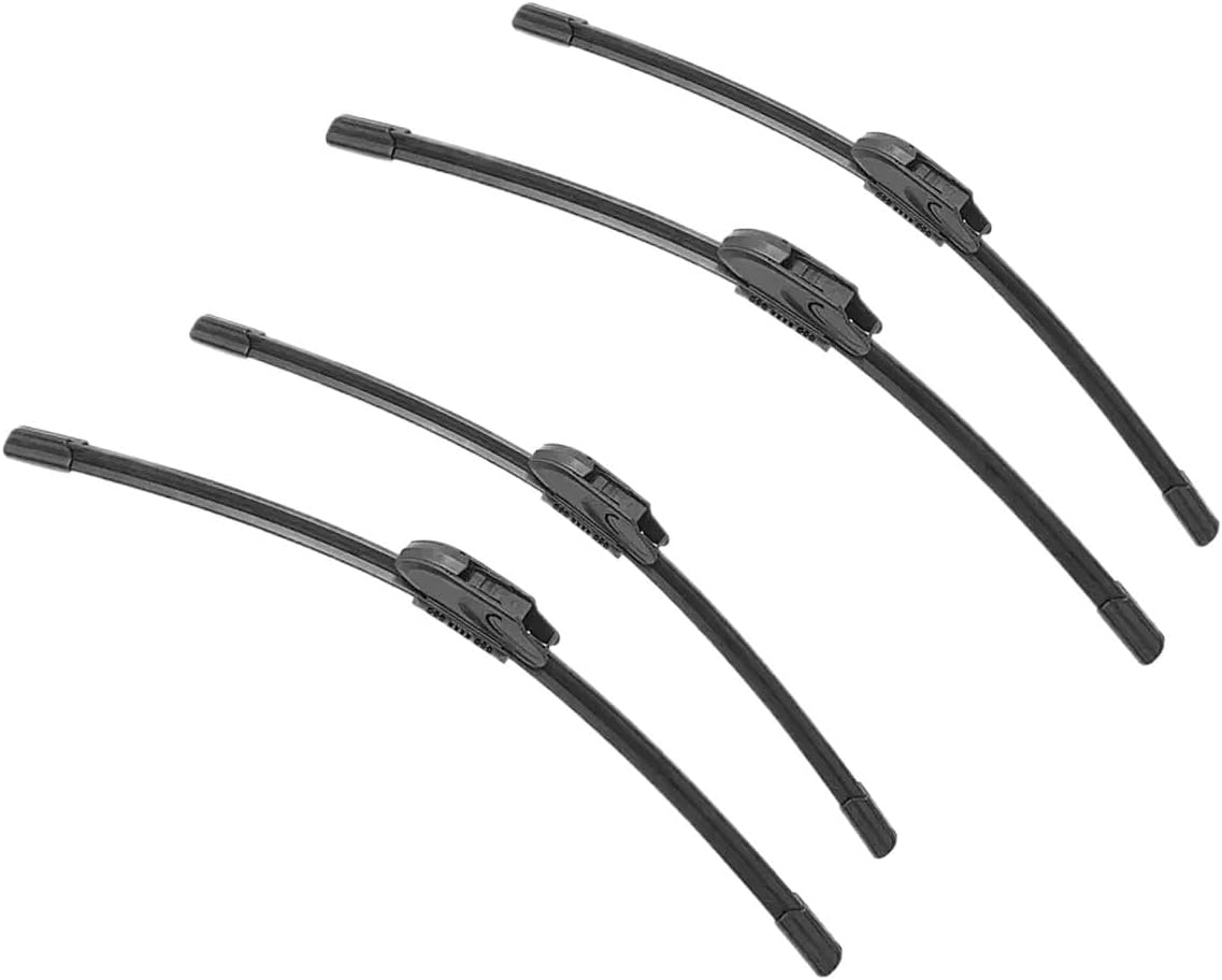 2/4 個フロントワイパーブレード骨なしフレームレスゴムクリーニングアルティマ 2013-2017
