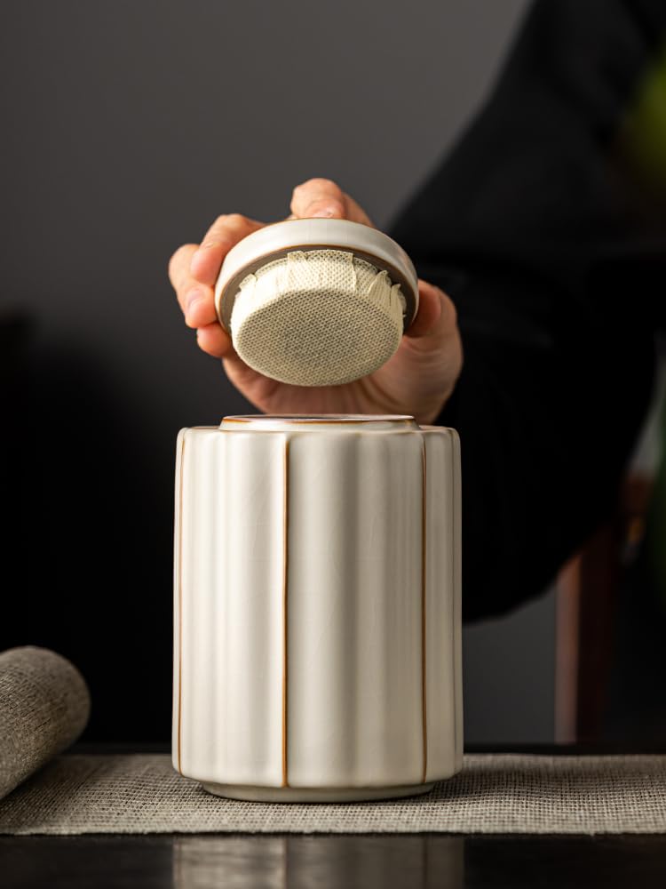 Ceramiczne puszki do przechowywania kawy ziarniste Retro Candy Canister Home Office przenośny zamknięty pojemnik do przechowywania herbaty kuchenny pojemnik na miód