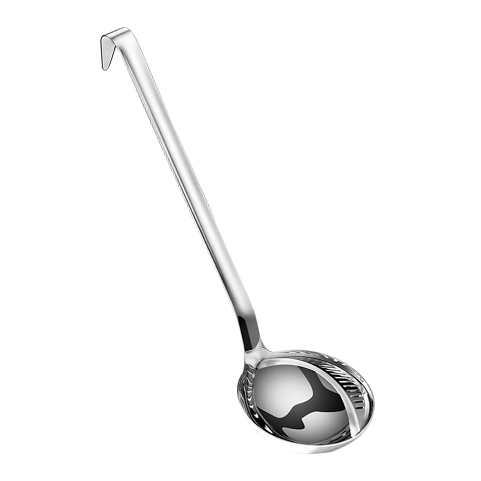 hogtnd Multifunctional Stainless Steel Wall Mounted Soup Skimmer with Fine Mesh Filter and Long for Kitchen Use a Heat Resistant Cooking Filter Spoon