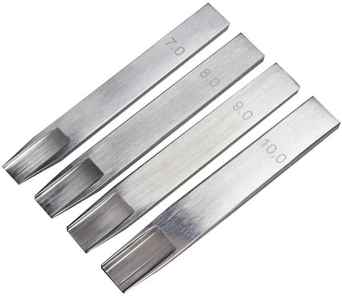 1Pcs Original Woven Style Leather Craft Tools Weaving Slot Punch Tool with Woven Chisel Cutter Punch DIY Tool Belt 4Sizes - (Color: 10mm)
